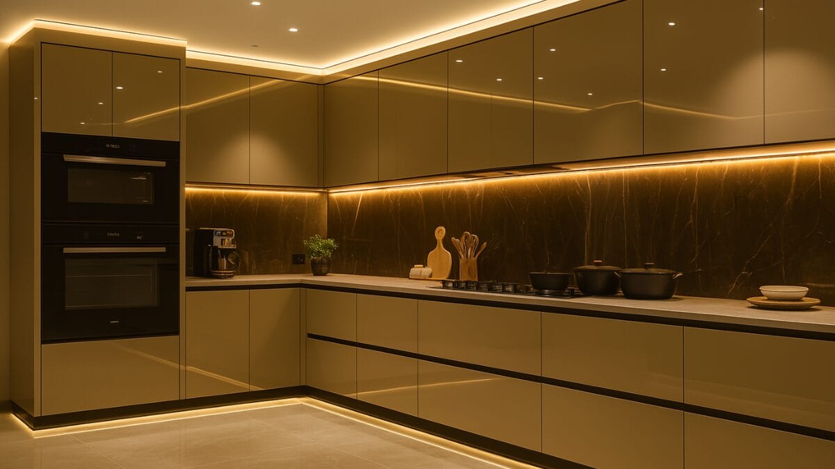 decoração de cozinha de luxo