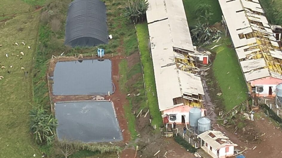 Microexplosão foi confirmada pela Defesa Civil (Foto: Defesa Civil, Divulgação)