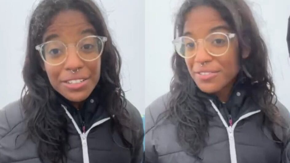 Juliana disse que fez a trilha por causa da vista da montanha (Foto: Redes sociais, Reprodução)