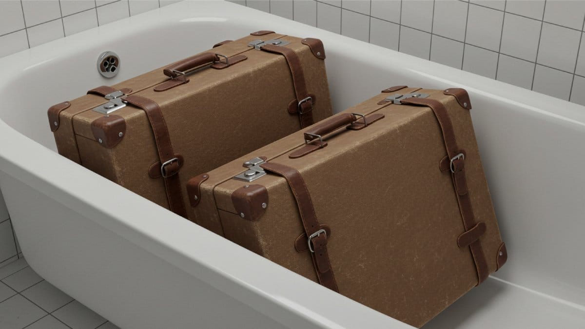 Outro ponte importante é higienizar as malas antes de colocar no chão ou na cama (Foto: Gerada por IA)