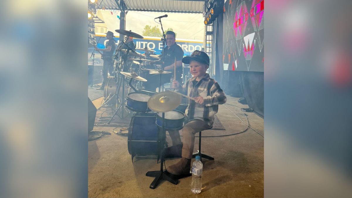 Menino baterista de Canoinhas (SC)