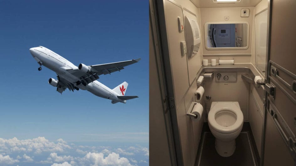 Saiba como a aviação garante a higiene e a segurança dos dejetos em altitude. Imagem gerada por IA