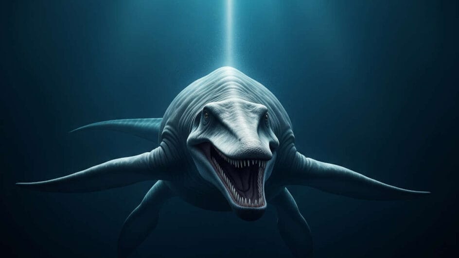 A impressionante anatomia de um caçador dos mares jurássicos- imagem ilustrativa gerada por IA