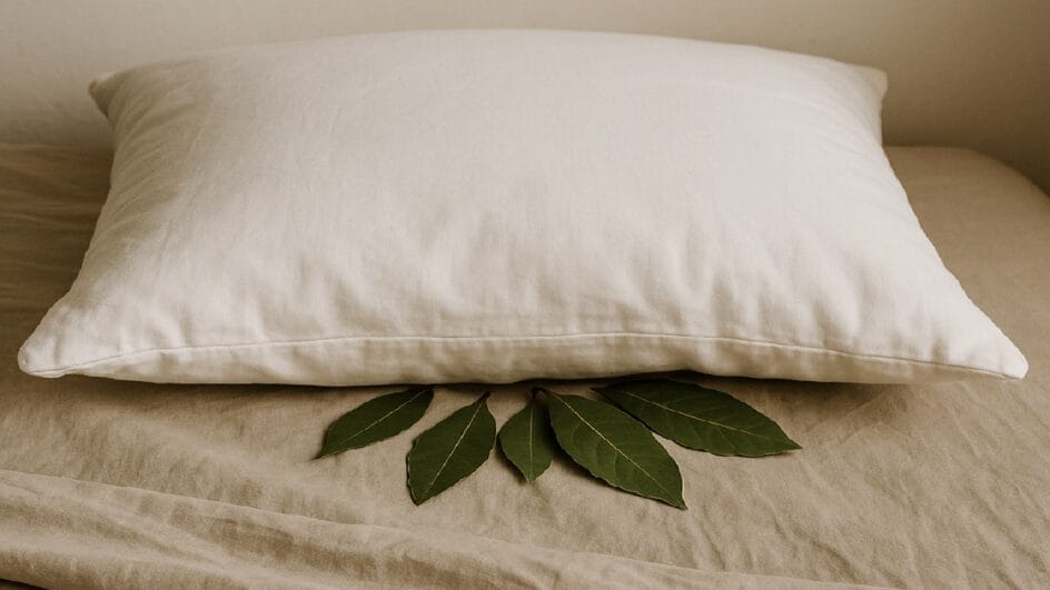 Compostos voláteis se prendem ao travesseiro durante o dia. Imagem gerada por inteligência artificial