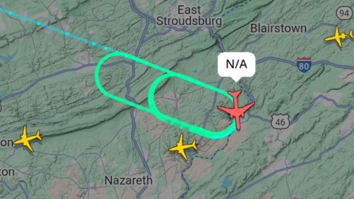 Avião do Real Madrid teve problemas para pousar em Nova York (Foto: reprodução)