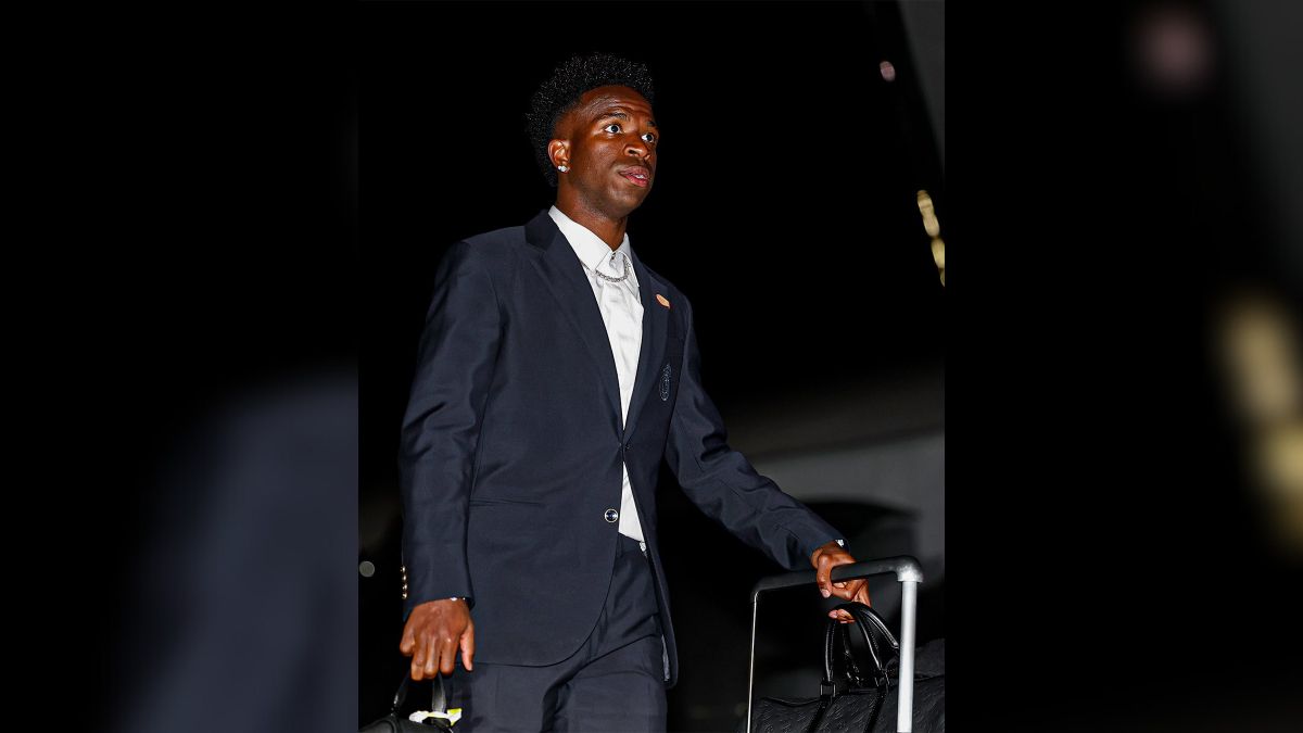 Avião do Real Madrid, de Vini Jr., teve problemas para pousar em Nova York (Foto: reprodução)