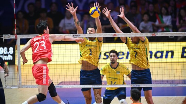 Bloqueio da Seleção Brasileira sobre a China na VNL 2025