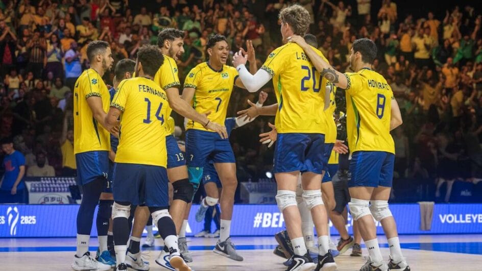 Brasil 3 x 2 Itália VNL masculina 2025