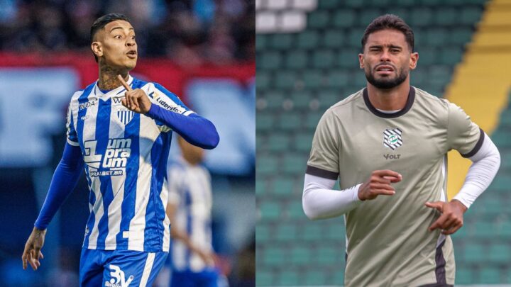 Atacantes Alef Manga e Kayke viraram problemas para a dupla Avaí e Figueirense (Foto: divulgação, Avaí FC, FFC)
