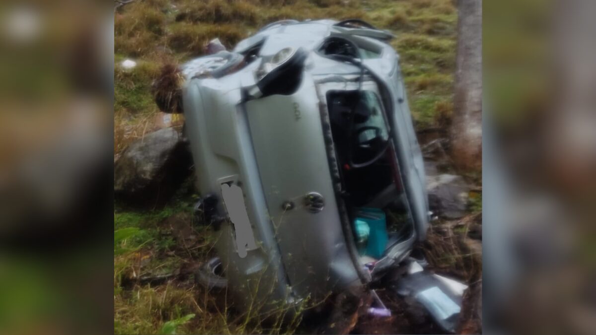 Bebê de 2 meses é ejetada da cadeirinha em capotamento no Oeste de SC