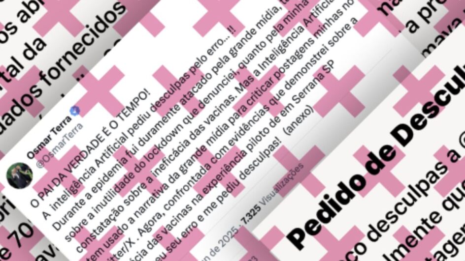 Publicação de deputado sugere "pedido de desculpas" de ferramenta de IA da rede social X (Foto: Comprova, Reprodução)