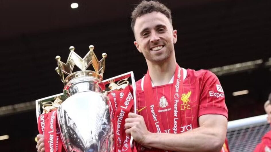 Atual campeão, Liverpool jogará de luto a Premier League 2025/2026 por causa da morte de Diogo Jota (Foto: divulgação)