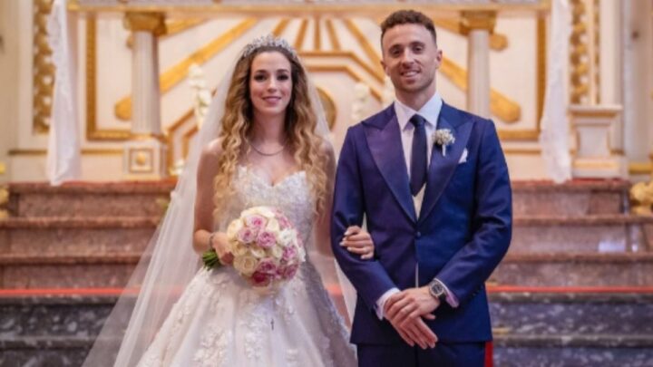 Diogo Jota casou-se recentemente e ainda celebrava nas redes sociais a união com a mãe dos seus filhos (Foto: diogoj_18, Instagram, Reprodução)