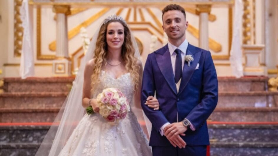 Diogo Jota no casamento