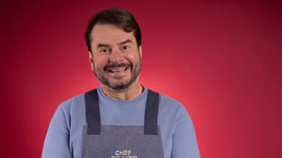 Erikson Blun, participante do reality show 'Chef de alto nível', no grupo 'cozinheiros amadores' (Foto Divulgação, TV Globo, Beto Roma)