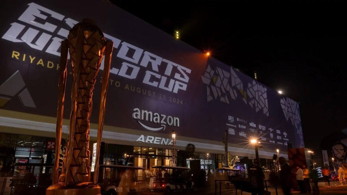 Hall de entrada da Esports World Cup 2024