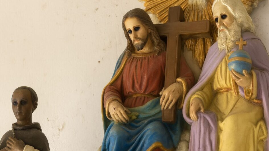 Família descobre quarto secreto em mansão e se assusta com altar