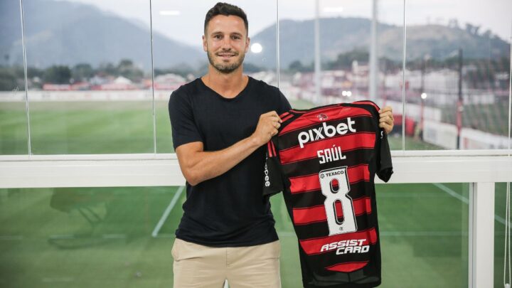 Saúl foi anunciado no Flamengo nos últimos dias (Foto: Gilvan de Souza, Flamengo)