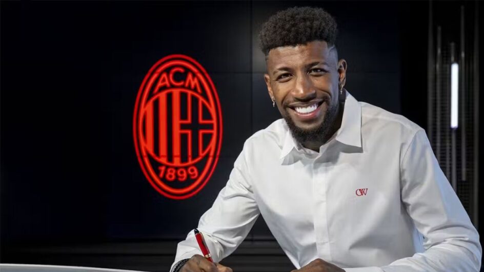 Emerson Royal atuou pelo Milan na temporada passada (Foto: AC Milan, Divulgação)
