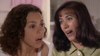 Joyce se assusta ao ver Sheila perto do berço de Alice em História de Amor