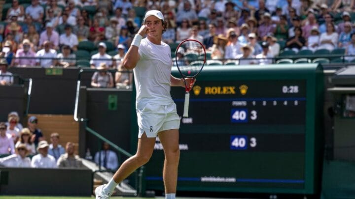 João Fonseca em Wimbledon (Foto: Reprodução, Wimbledon)