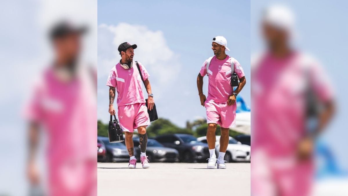 Messi e o parceiro Su&aacute;rez, colegas de time no Inter Miami (foto: reprodu&ccedil;&atilde;o Instagram)