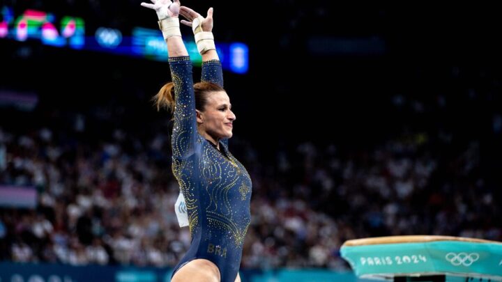 Jade Barbosa na Ginástica Artística em Paris 2024