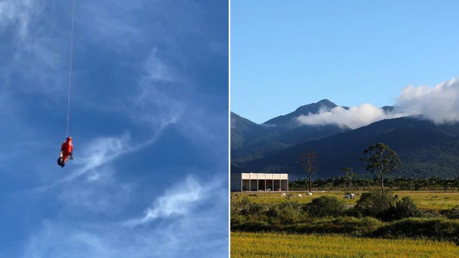 Mulher é resgatada de trilha em famoso ponto turístico de SC após cair e ficar sem andar