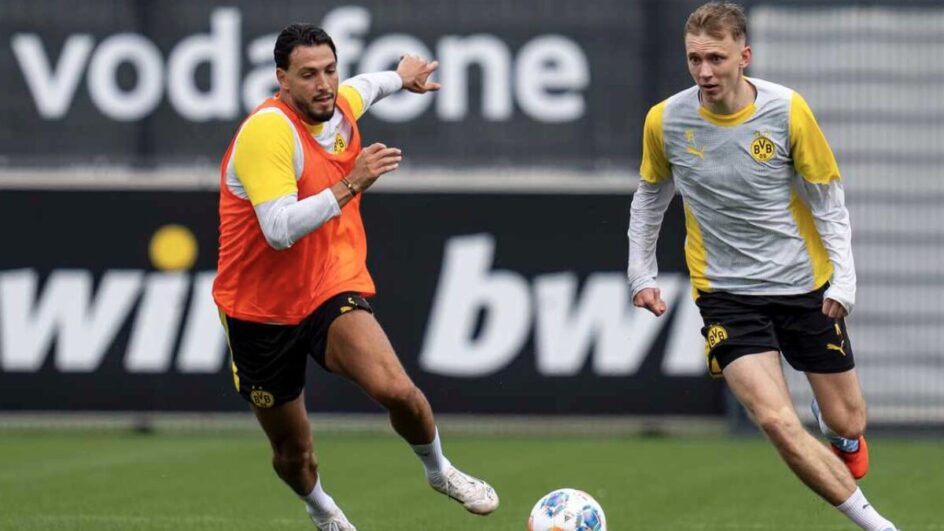 Borussia Dortmund na pré-temporada (Foto: Reprodução, X, Borussia)