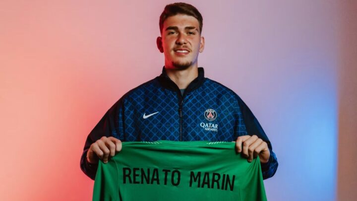 Renato Marin assinou com o Paris Saint-Germain até 2030 (Foto: PSG, Divulgação)