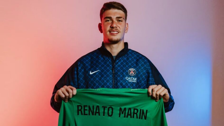 Renato Marin assinou com o Paris Saint-Germain até 2030 (Foto: PSG, Divulgação)