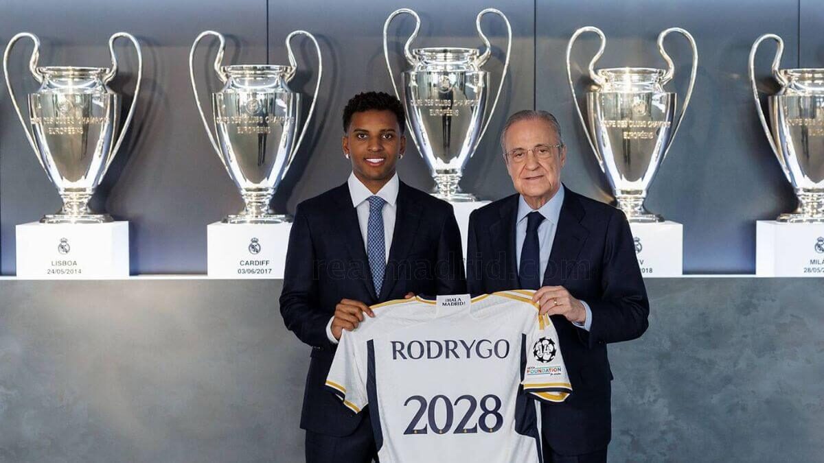 Rodrygo e Florentino Pérez