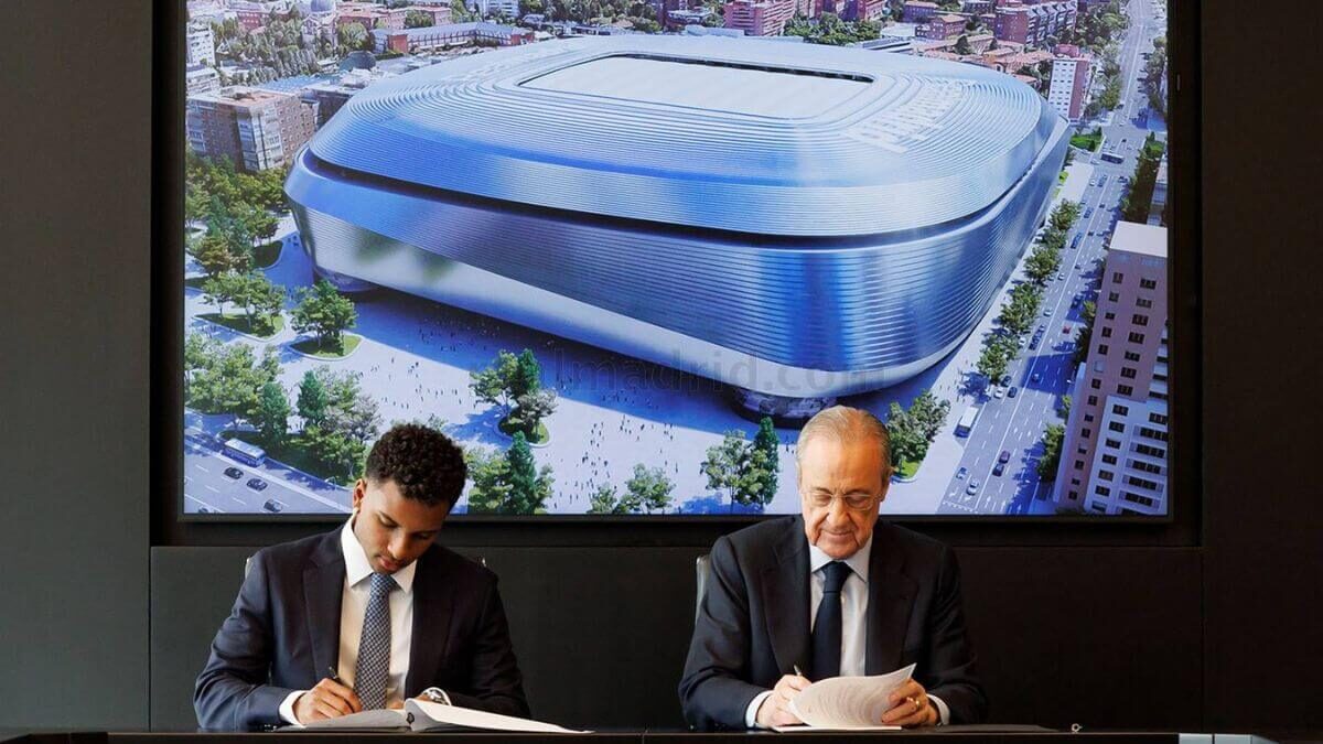 Florentino Pérez e Rodrygo