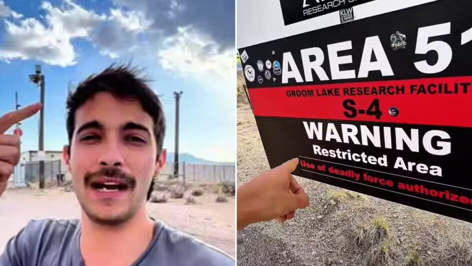 Youtuber “invade” Área 51 e diz que nunca ficou tão perto da morte “Realmente insano”