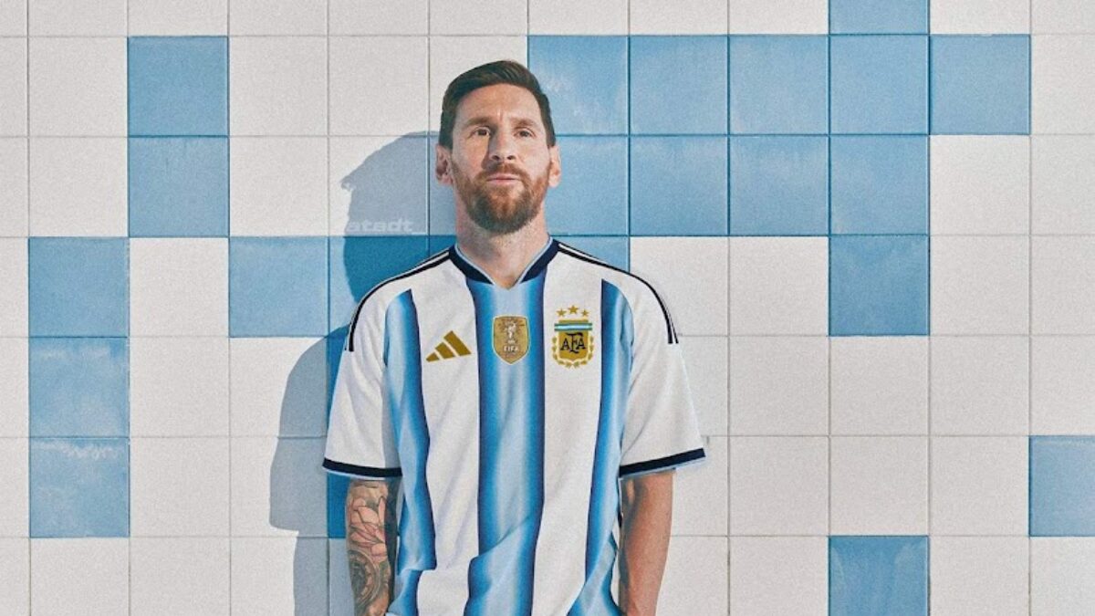 camisa da Argentina para a Copa do Mundo de 2026. (Foto: Reprodu&ccedil;&atilde;o, Footy Headlines)