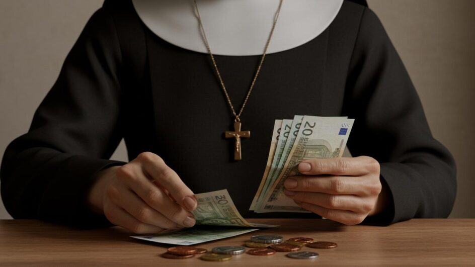 Freiras emprestavam dinheiro com juros e usavam joias como garantia no antigo convento da Madeira - Imagem gerada por IA