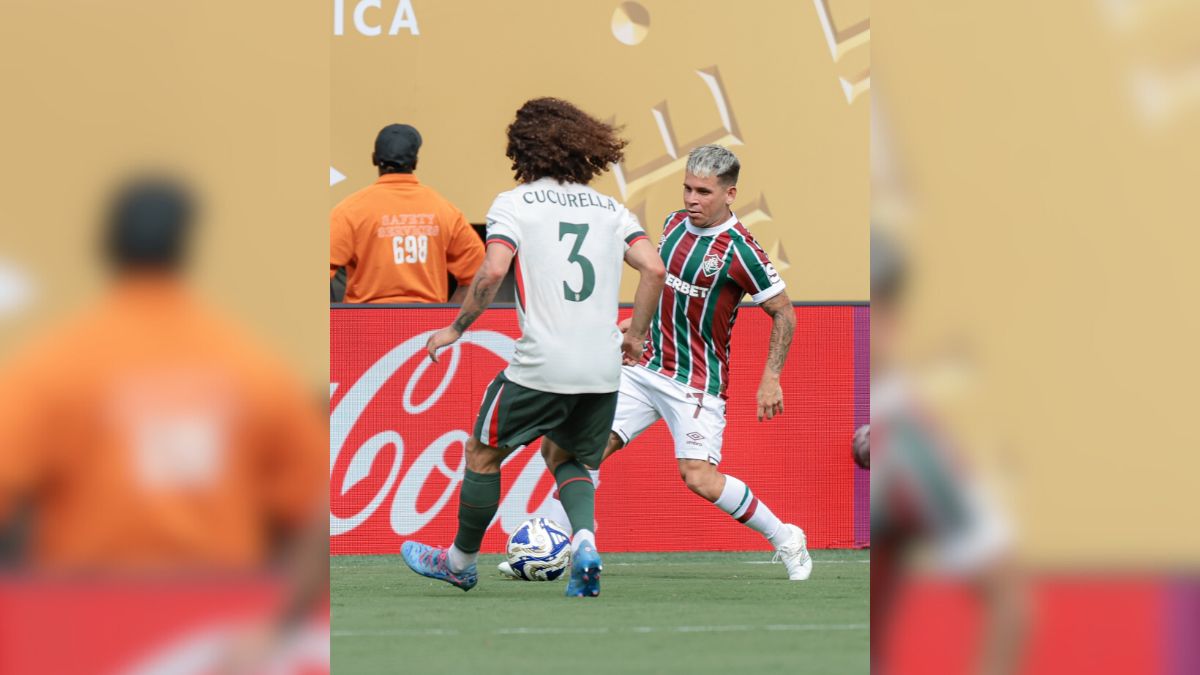 Cucurella contra o Fluminense (Foto: Marcelo Gon&ccedil;alves, Fluminense FC)