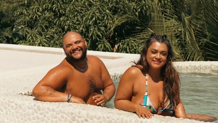 Gominho viajou em julho para os Estados Unidos para visitar Preta Gil (Foto: Redes sociais, Reprodução)