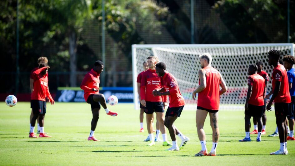 Sub-20 do Flamengo Bayer Leverkusen, amistoso internacional (Foto: Adriano Fontes, Flamengo)