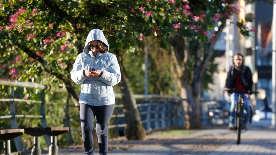 Massa de ar frio é de origem polar (Foto: Patrick Rodrigues, NSC Total)