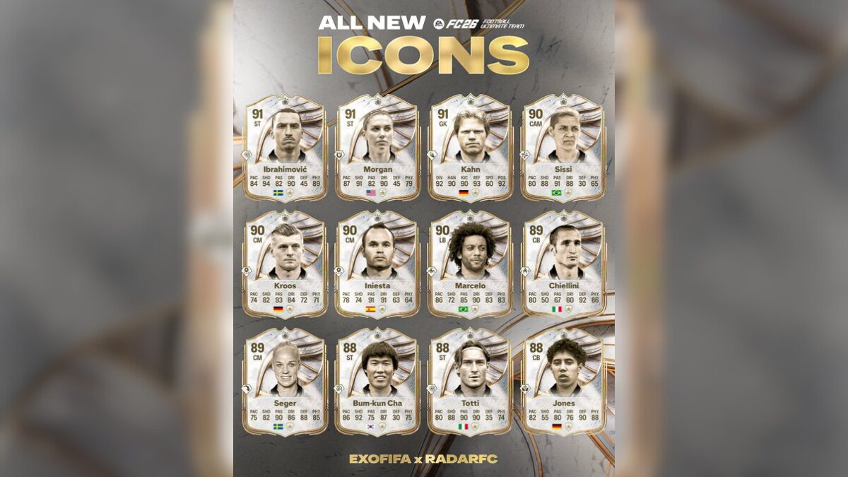 Lista Completa de possíveis novos ídolos do EA FC 26