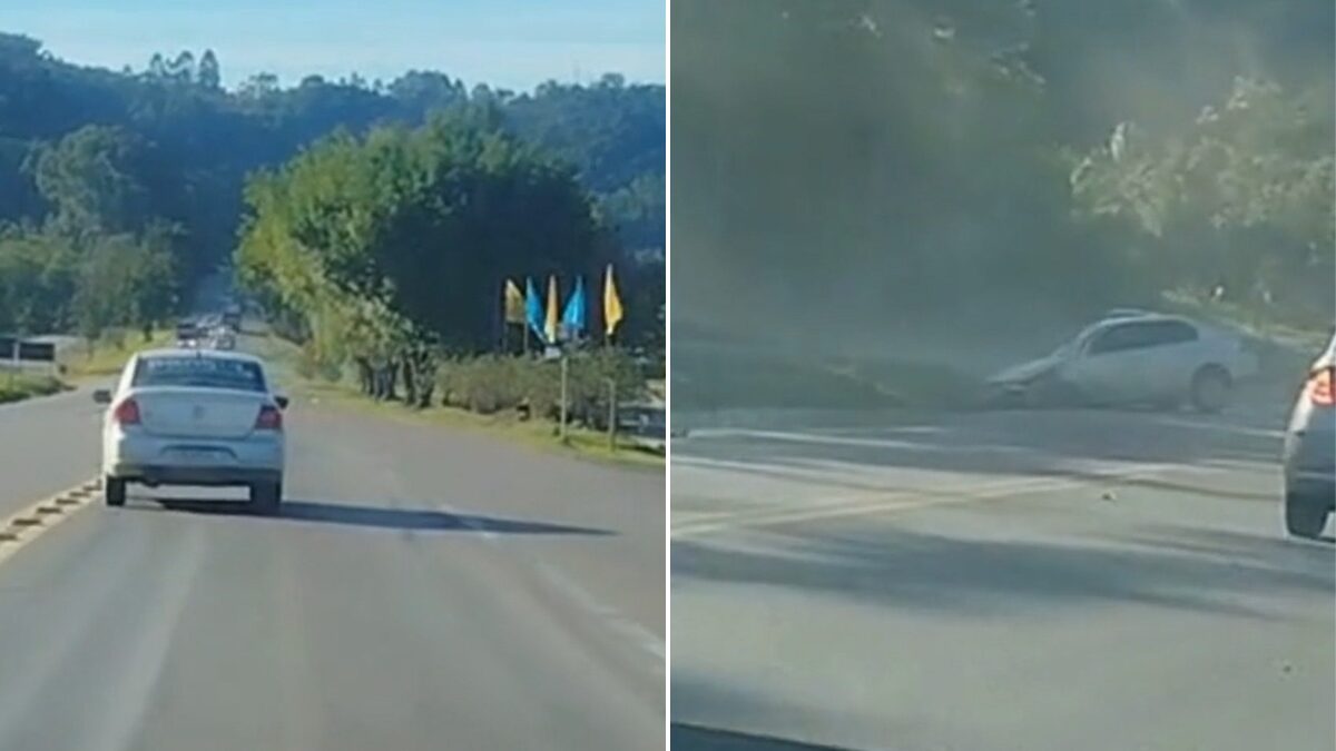 Motorista provocou acidente e fugiu (Foto: Reprodução)