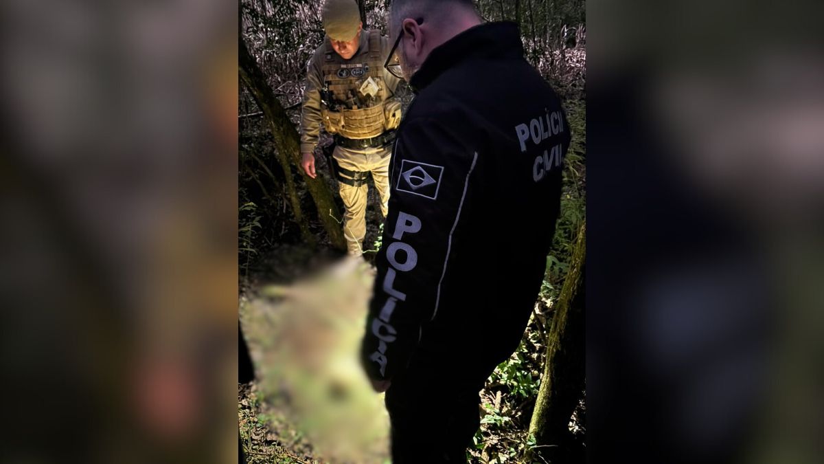 Ossada humana encontrada em Mafra (SC)