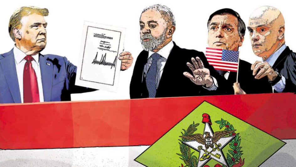 Tarifaço de Trump e medidas cautelares a Bolsonaro movimentam líderes políticos e quadro eleitoral também em SC (Foto: Reprodução)