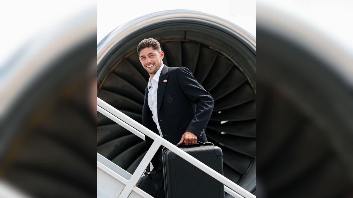 Valverde embarca em Orlando (Foto: divulgação, Real Madrid)