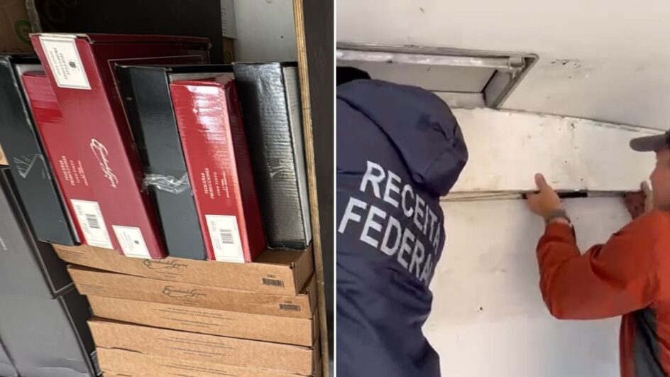 Apreensão de vinhos argentinos contrabandeados em Joinville (SC)