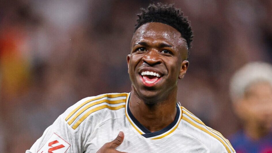 Vinicius Jr joga o Campeonato Espanhol pelo Real Madrid Osasuna