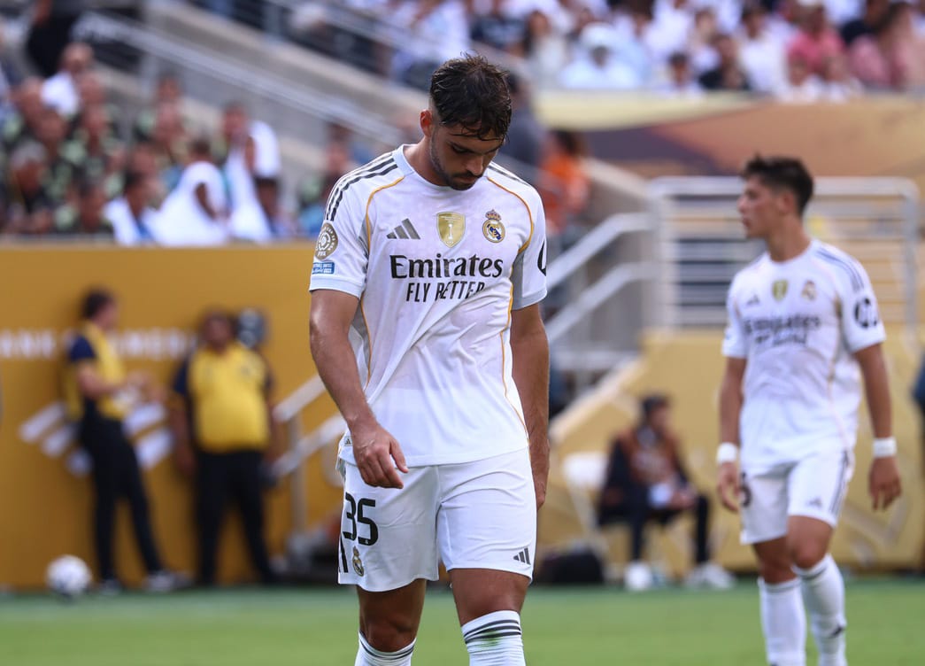 Raul Asencio, zagueiro do Real Madrid (Foto: Jess Stiles, ZUMA Press Wire, Reuters)