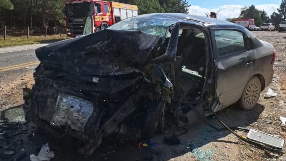 Acidente na BR-280 em São Bento do Sul (SC)