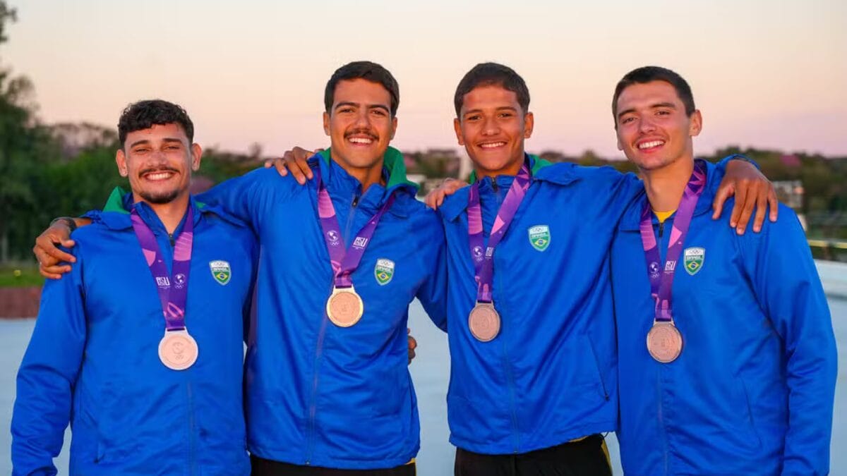 Andrei Alves, Diogo Gonçalves, Kayki Siqueira e Miguel Marques